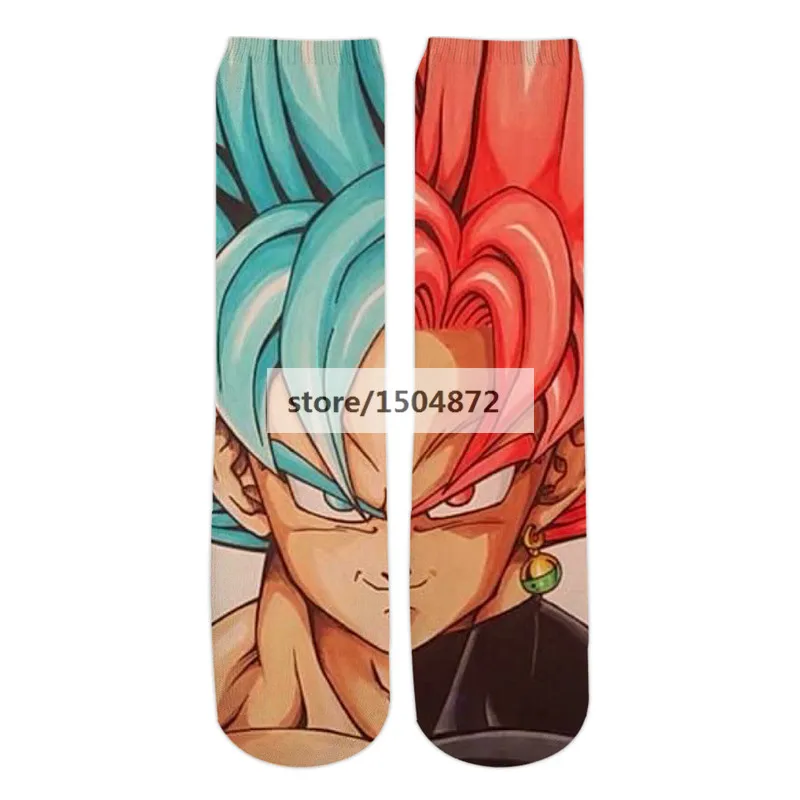 Дропшиппинг аниме хлопковые носки для женщин/мужчин Goku Super Saiyan/Рик и Морти/Токийский Гуль/Цельные носки с 3d принтом Unsiex