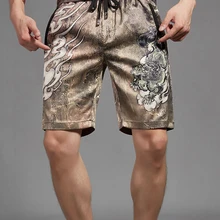 Летние повседневные шорты мужские пляжные шорты, плавки по колено спортивные штаны длина фитнес высокое качество