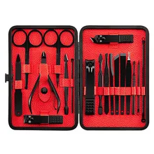 18 шт. кусачки для ногтей набор с чехол для хранения нержавеющая сталь Маникюр Педикюр Уход Инструменты комплект OA66