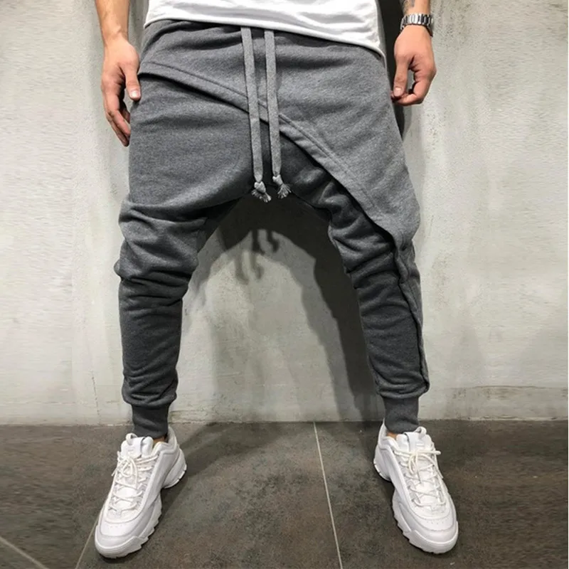 Новинка 2019 года уличная хип хоп мужские брюки для пробежек Multi cross слои Длинные для мужчин's брюки для девочек тонкие шаровары мужчин