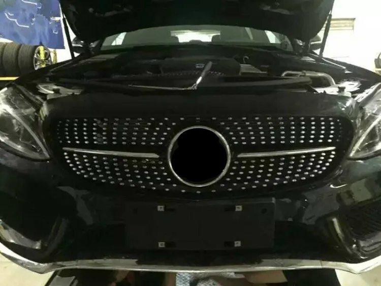 C class W205 grilles fit for 2014-2016 year W205 front grille  (4)