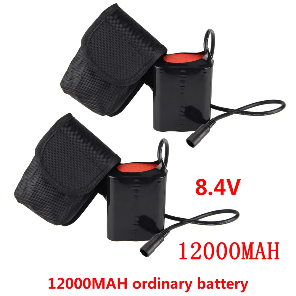 Top Big Capacity Bike Light Battery Universal Type 8.4v 20000mAh Battery Pack for Bicycle Lamp 1