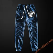 Качественные Спортивные штаны с драконом и шариком, джоггеры, узкие брюки, повседневные мужские брюки для мальчиков, серые и синие длинные брюки