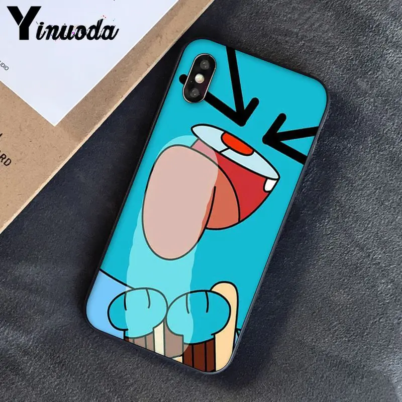 Yinuoda удивительный мир Gumball gumball новое поступление черный чехол для телефона iPhone 8 7 6 6S 6Plus 5 5S SE XR X XS MAX Coque