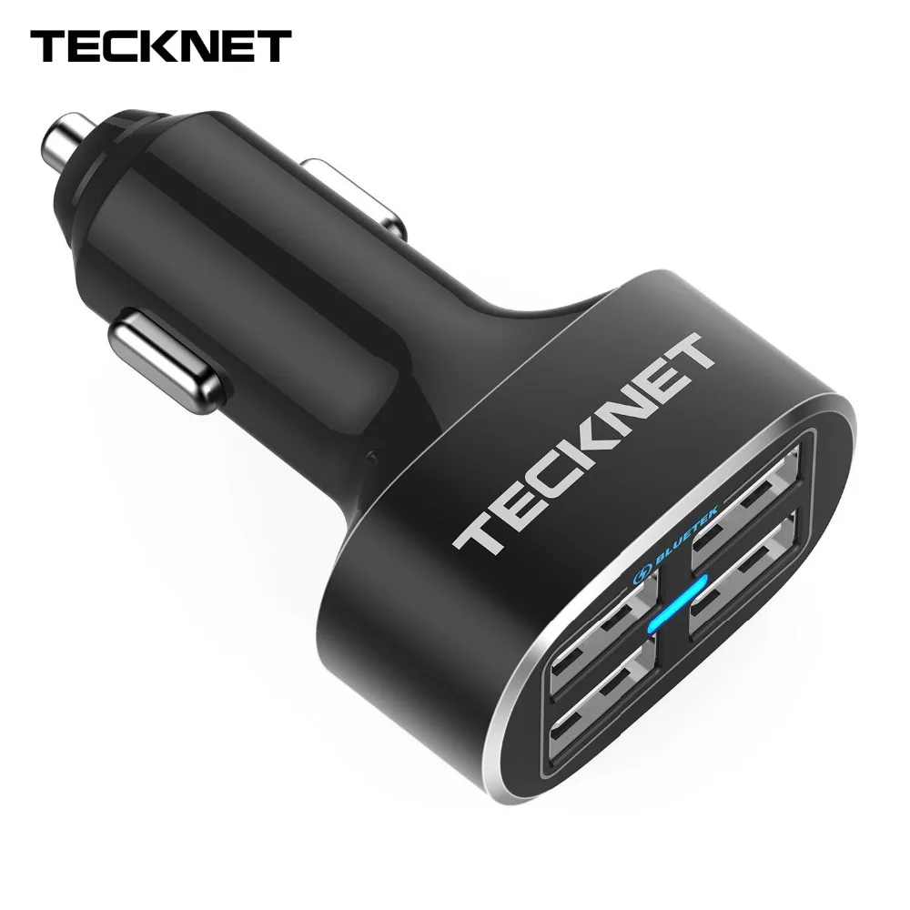 TeckNet USB Car Charger 9.6A/48W 4 Port USB Car Charger