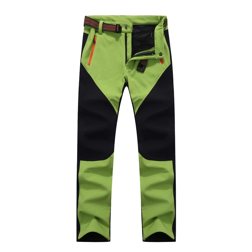 WindTaste de las mujeres de invierno al aire libre Camping pantalones impermeables de Trekking senderismo escalada Softshell deportes pantalones de lana Pantalones de mujer KB004