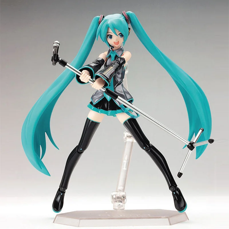 15 см подвижная Аниме Фигурка Хацунэ Мику модель игрушки куклы ПВХ Figma 014 героини