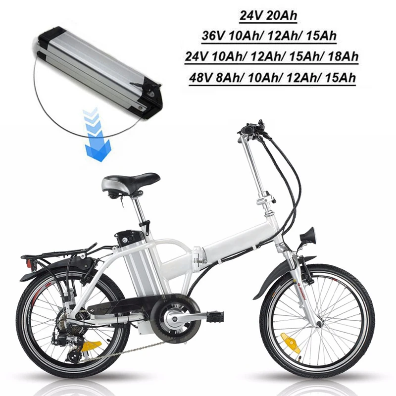 24V 8Ah 360W комплект литий ионных батарей для электровелосипеда Серебряная рыба Shimano
