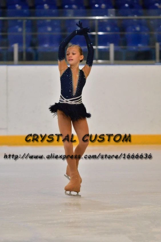 Fringe figure skating dress Clearance