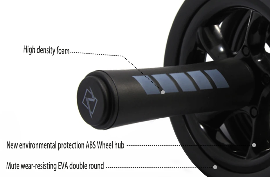 Great-Quality Abs Roller Fitness Equipment 15cm Mute Non-slip Double-Wheel Abdominal Wheel Exercise Ab Work Out Gym Muscle_voghion.com