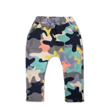 Новинка, высококачественное весеннее хлопковые армейские камуфляжные стиль 1 шт. штанишки для малышей От 0 до 3 лет для маленьких мальчиков штаны-шаровары для девочек