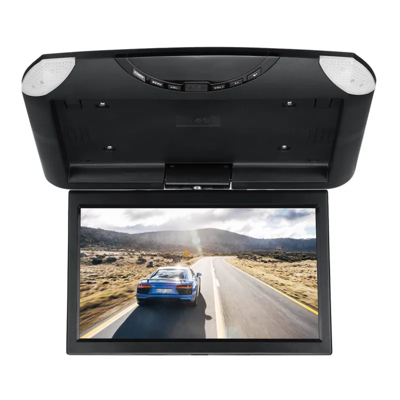 

10.1 Inch Car Roof Monitor + Remote Controller Ceiling Mount Flip Down LCD Digital Screen DVD Player IR Transmitter Dome Light