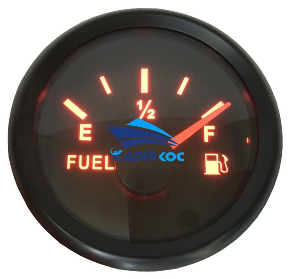 Pack of 1 52mm Pointer Fuel Level Gauges E F Waterproof Fuel Level