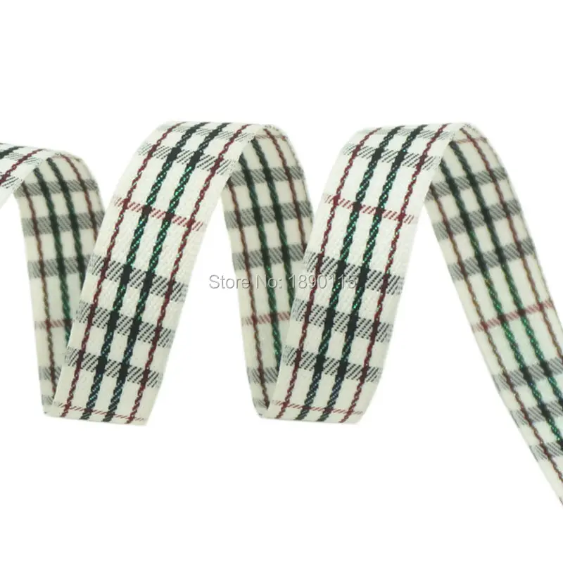 TALA 100yards roll 5 8 font b Tartan b font Plaid Ribbon Polyester Scottish Ribbons Bows