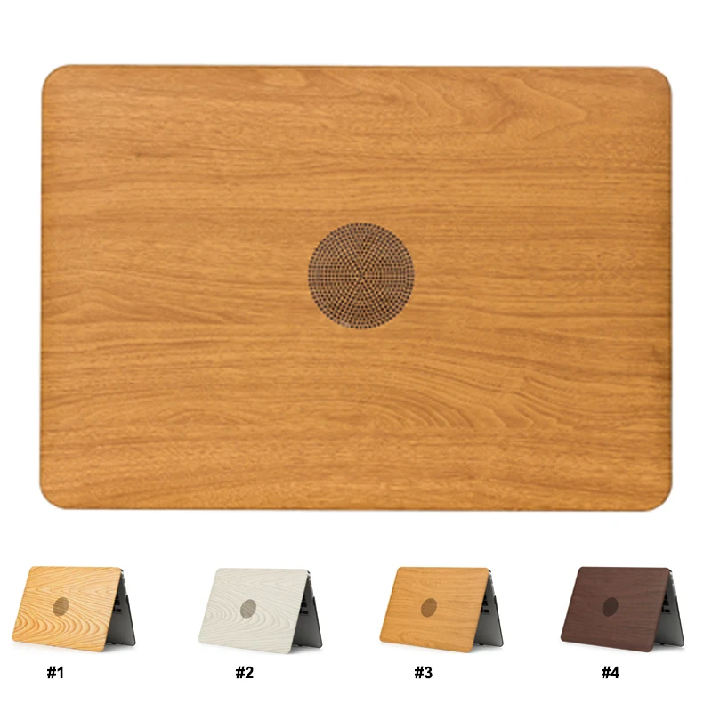 PU Leather Wood Grain Hard Case Cover for Macbook Air Pro 11/" 13/" 15/" Retina 12/"