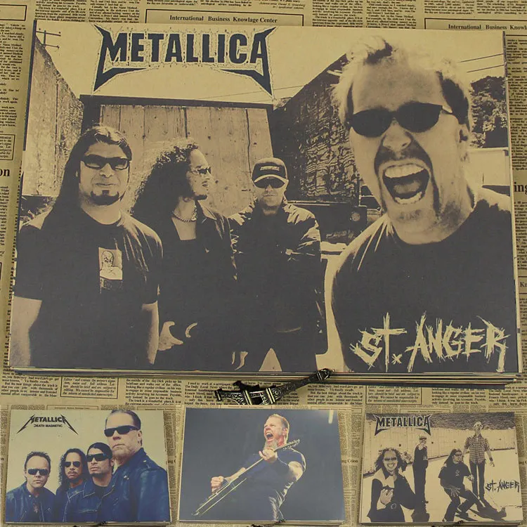 Metallica band Kraft retro retro classic rock poster ...