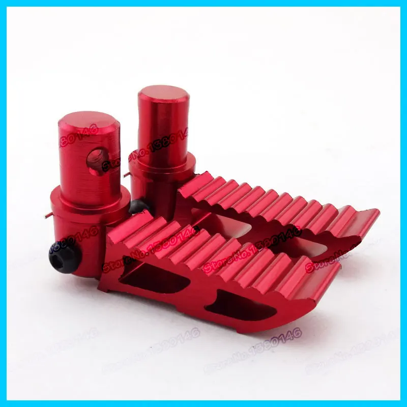 Red New Alloy Footpegs Foot Rest Pegs for 47cc 49cc Mini Dirt minimoto