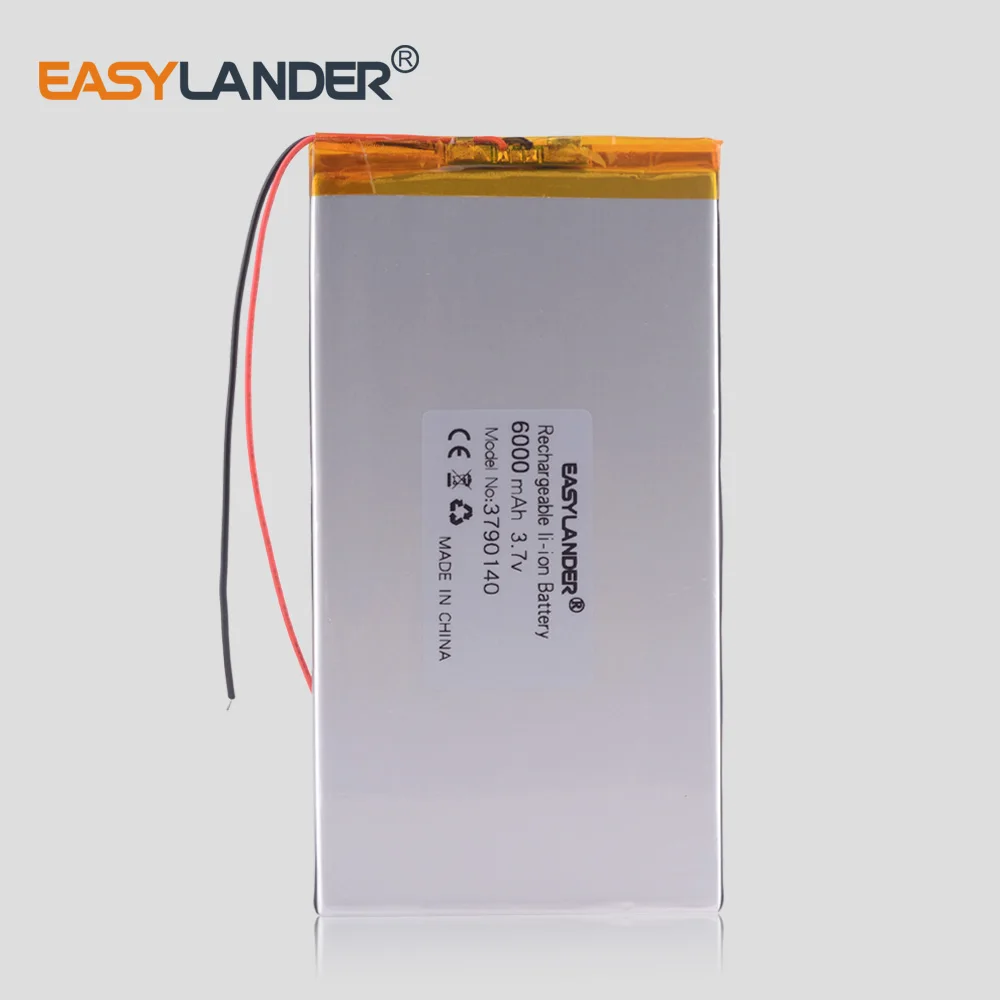 large capacity 3.7 V tablet battery 6000 mah each brand tablet