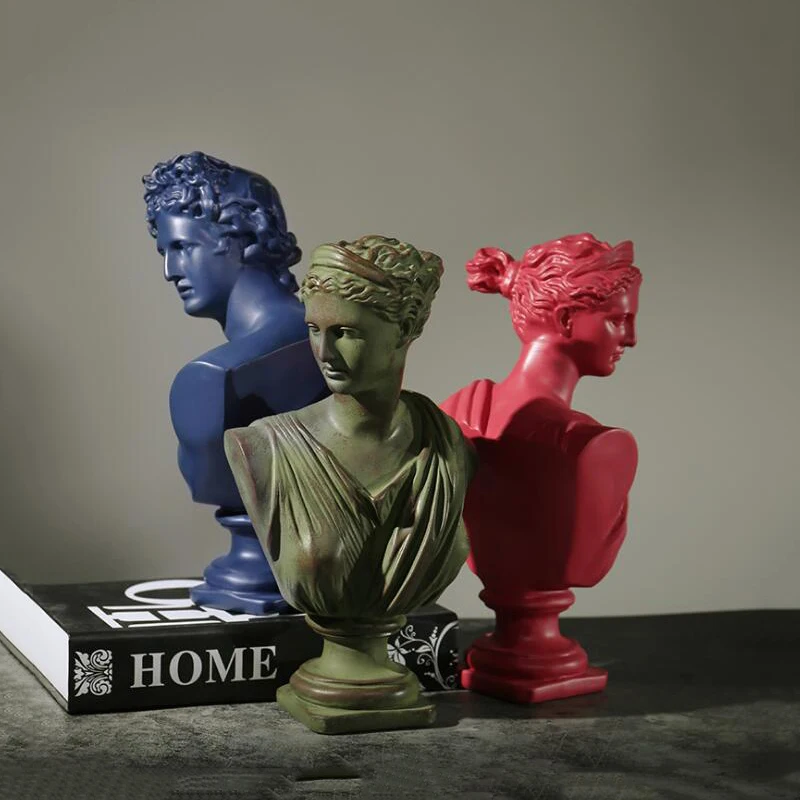 

European Desk Resin David Statue Ornaments Hotel Home Livngroom Figurines Crafts Clothing Shop Office Accessories Decoration Art