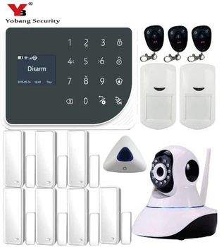 

Yobang Security WIFI GSM Alarm Systems IOS Android APP 433MHz Wireless House Security Alarm System with PIR motion detector