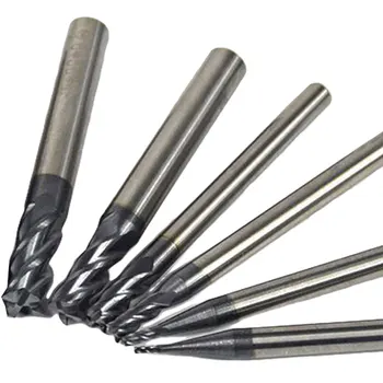 

1pc Solid Carbide 4 Flute End Mill Straight Shank CNC Milling Cutter Drill Bit 1-6mm