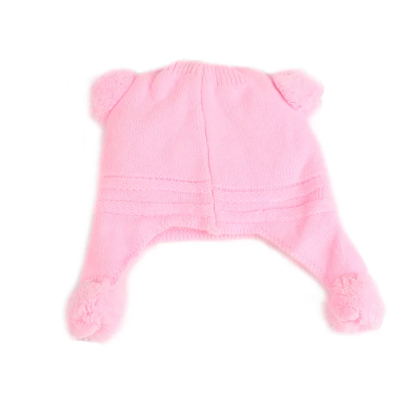 Crochet Baby Beanie Hat Warm Baby Winter Pompon Hat Cotton Soft Knitted Pattern Hat For Newborn Winter Hat Baby Girls Clothing (15)