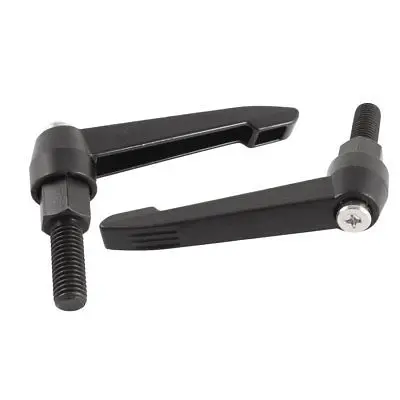 

M12x30mm Thread 95mm Long Lever Lathe Machinery Adjustable Clamping Handle 2pcs