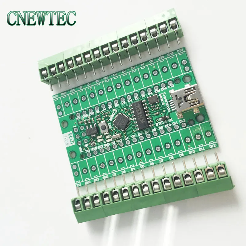 Atmega328P Nano 3,0 CH340 USB Драйвер+ терминальный адаптер плата расширения 2 в 1