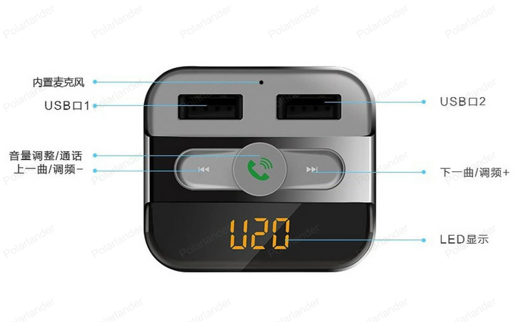 Новая распродажа ЖК-дисплей экран автомобиля MP3 PlayerBluetooth FM передатчик аудиомодулятор FM «свободные руки» для автомобиля
