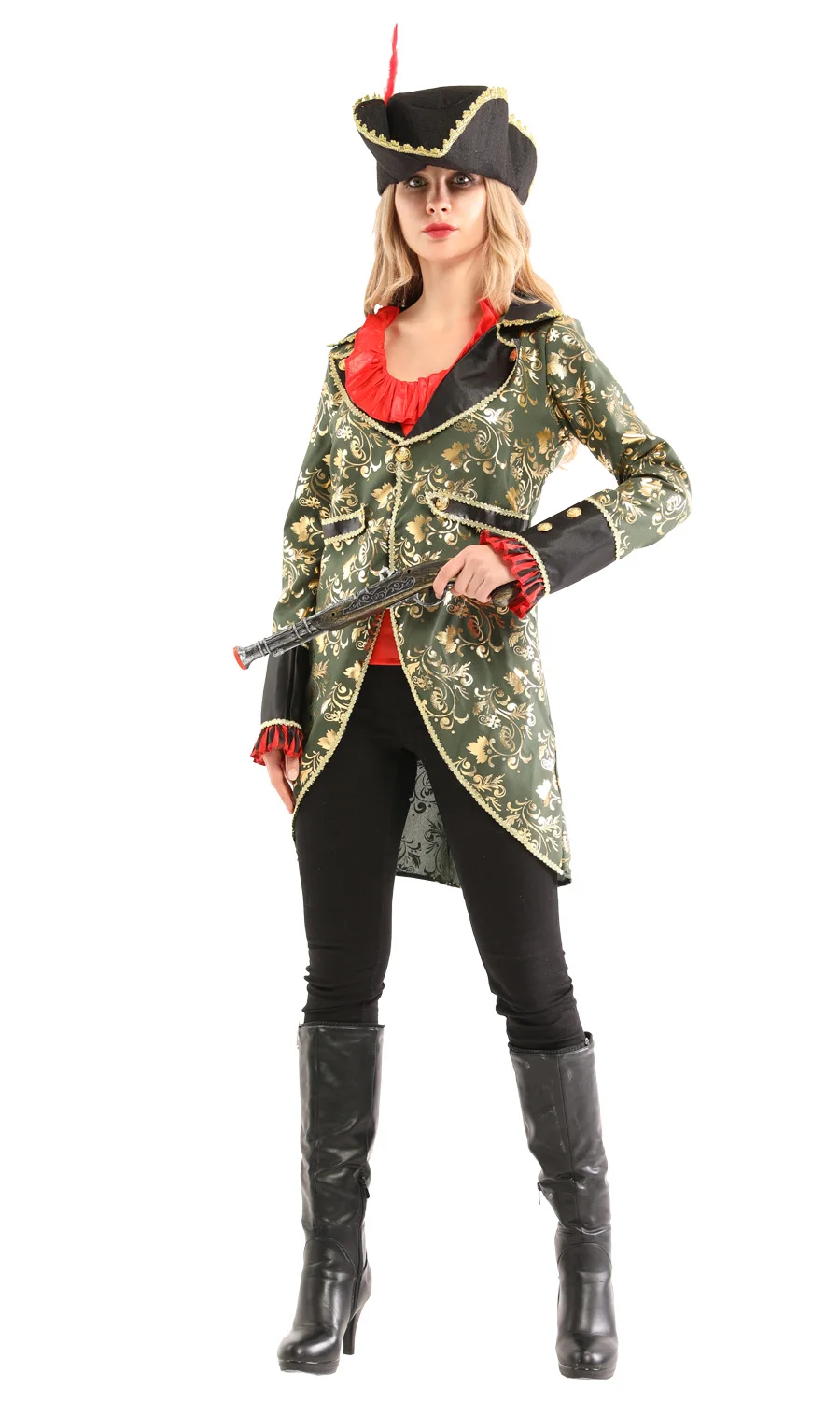 Adult Halloween Cosplay Costume Adult Cos Pirate Princess Dress Caribbean Pirate Performance