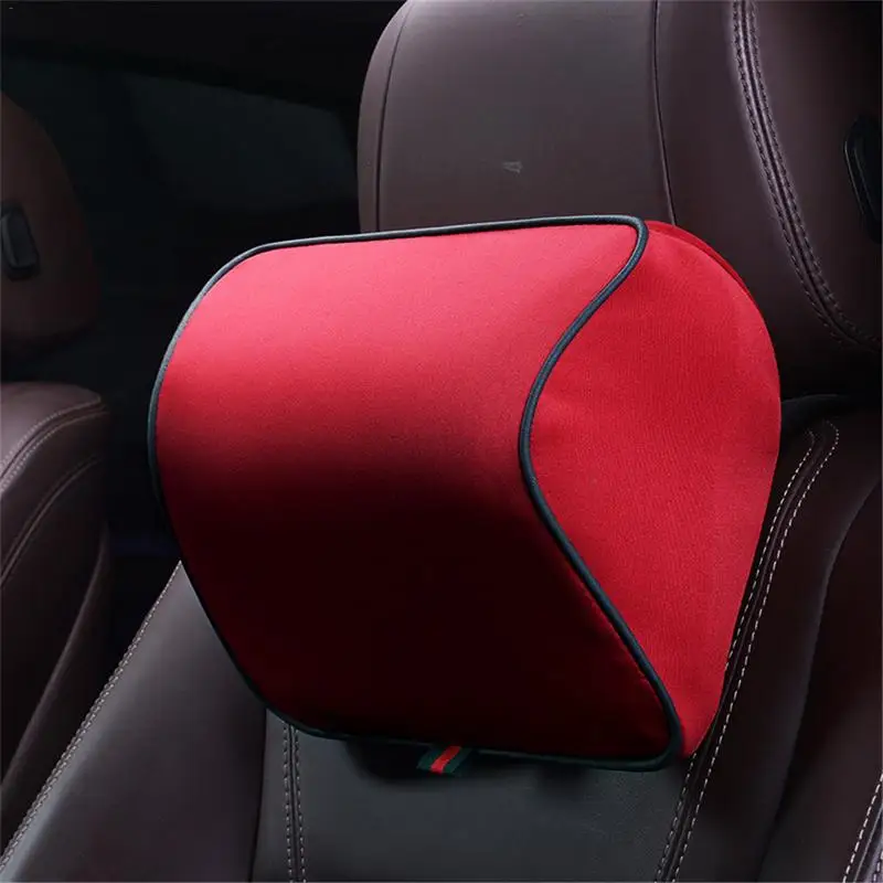 Подголовник автомобиля подушки детские 3D пены памяти средства ухода за кожей Шеи Rest сиденье задний Поясничный автомобиля Pad Авто - Цвет: Red headrest