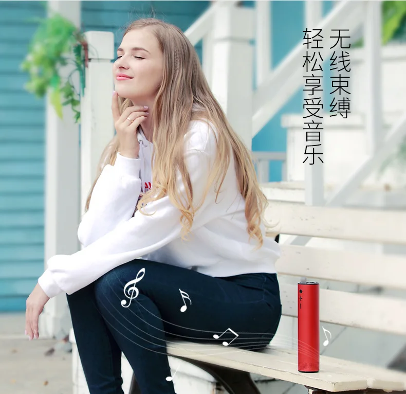 Месте bluetooth динамик selfie stick Металл Мини Портативный звук с микрофоном, флеш-картой памяти TF FM радио AUX MP3 музыкальный громкоговоритель
