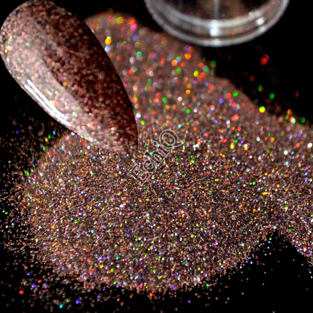 Holo Magic Shimmer красочный лак для ногтей темно коричневый лазерный кофейный порошок