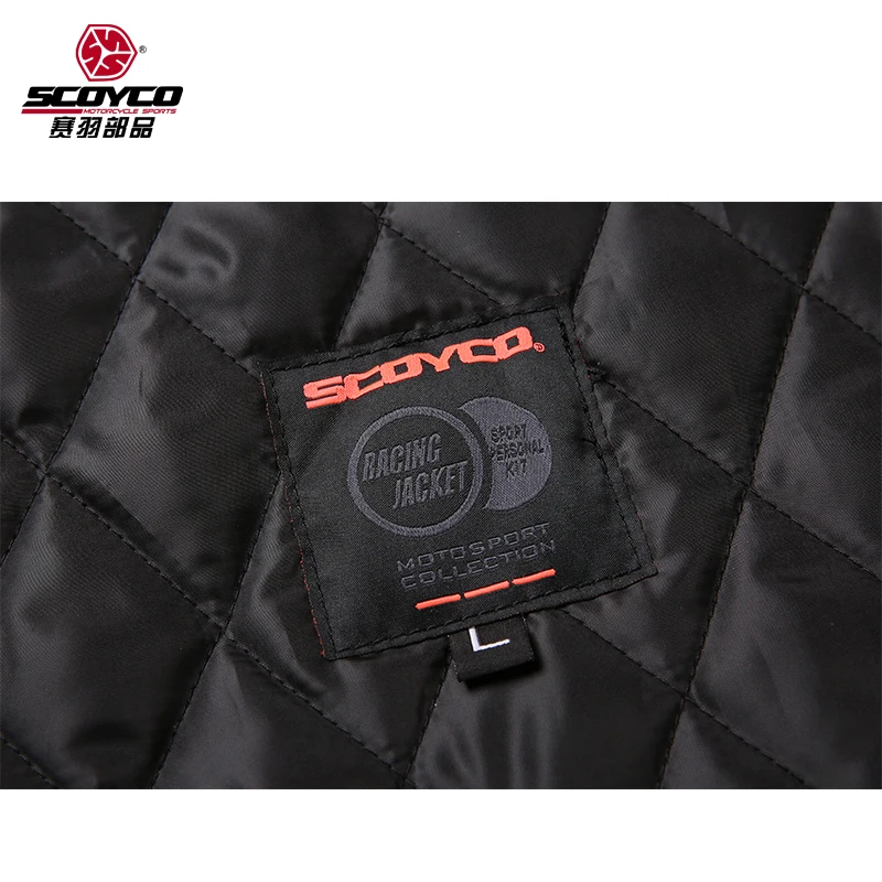 Scoyco JK34 мотоцикла защитный гоночный жакет спортивный мотоцикл безопасности Водонепроницаемый теплая зимняя одежда