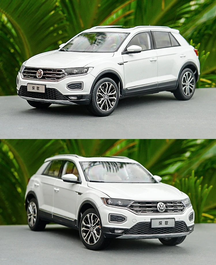 Изысканный подарок 1:18 T-ROC2018 внедорожный внедорожник сплав модель автомобиля, высокая литая модель металла Расширенная Коллекция Модель