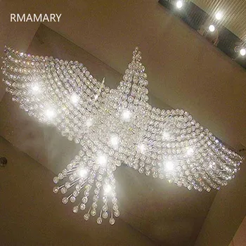 

Rmamary Eagles Customize Design Luxury LED Crystal Lustre Chandelier Lights Cristal Lamp 110v-220v modern led chandeliers