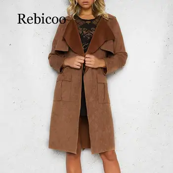 

Lapel Collar Fur Coat Women's Elegant Leather Jacket Autumn Jacket 2019 Autumn Winter Casual Jacket Coat