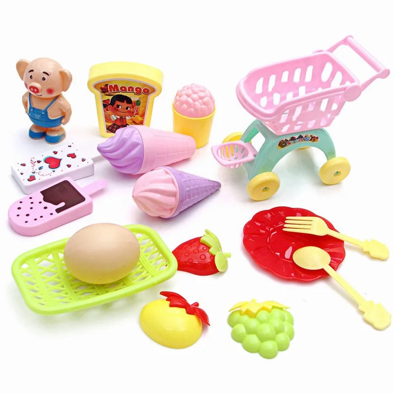 Новые детские игрушки для дома, игрушки, sprouting pig магазинная тележка для покупок, моделирование мороженое, еда, забавные игрушки, детские игры