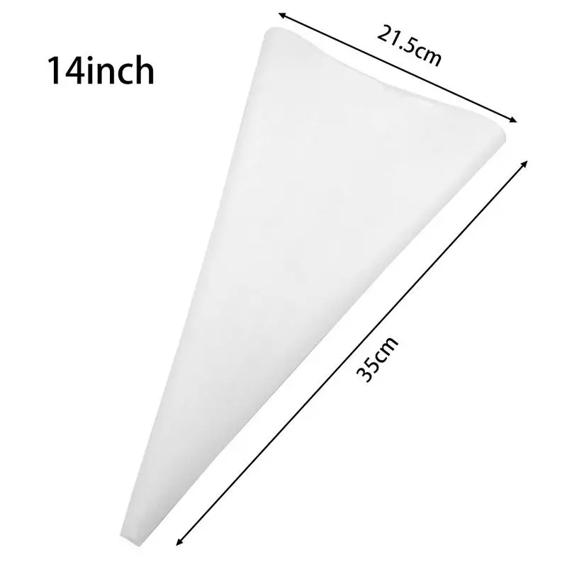 white 35cm Инструменты для украшения выпечки многоразовые кондитерские изделия EVA материал обледенение трубопроводов Крем кондитерский мешок выдавливание сопла украшения торта - Цвет: white 35cm