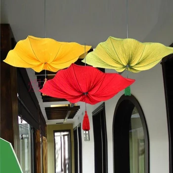 

A1 The new Chinese Restaurant Restaurant square cloth pendant lotus aisle lamps new classical creative art decorative ZS131