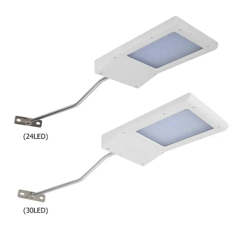 24/30LED Солнечный настенный светильник Открытый IP65 Водонепроницаемый Сад двора безопасности лампы