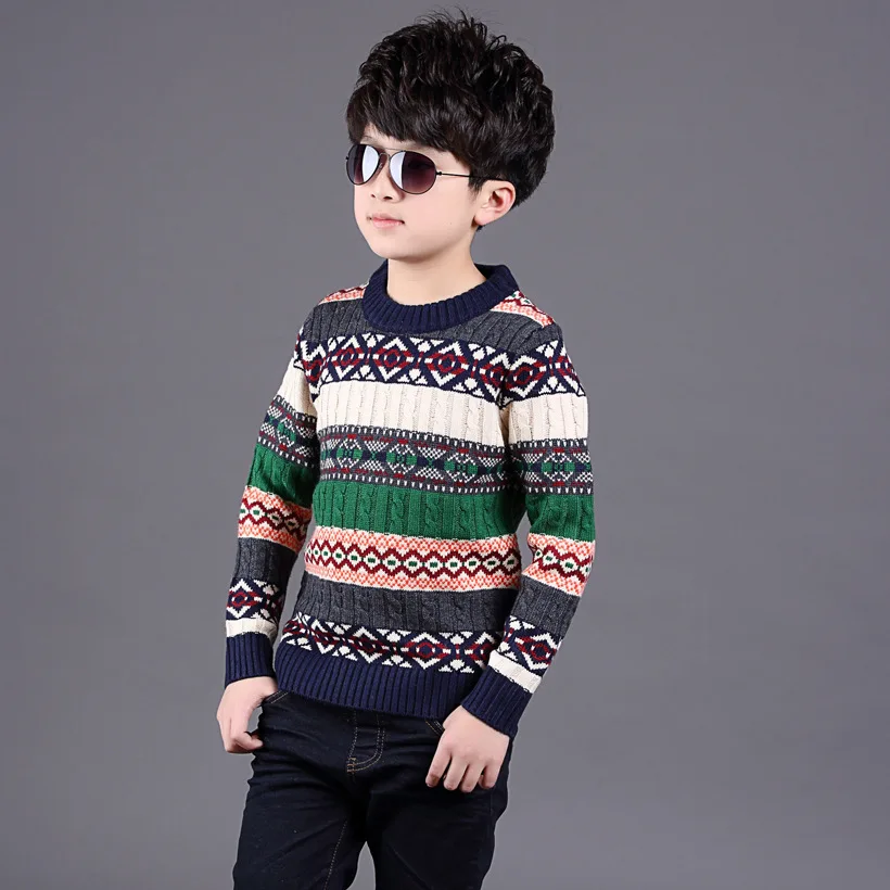 New boys sweater cashmere sweater in the winter of South Korea s children s sweaters t