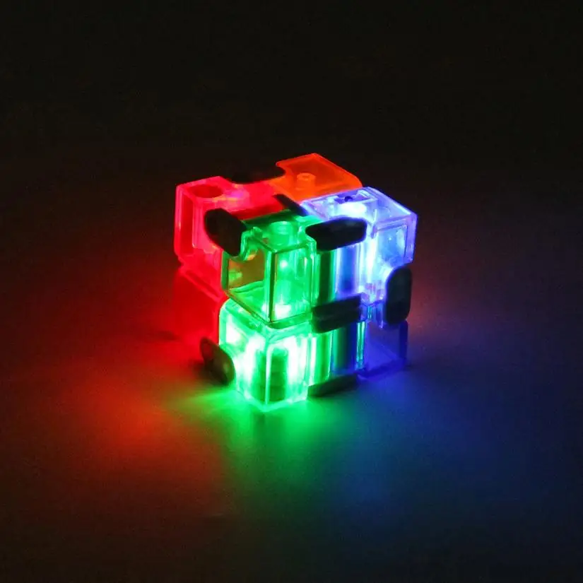 Новинка года led бесконечность Cube для снятия стресса Непоседа анти тревоги стресс смешно EDC Игрушечные лошадки j7052