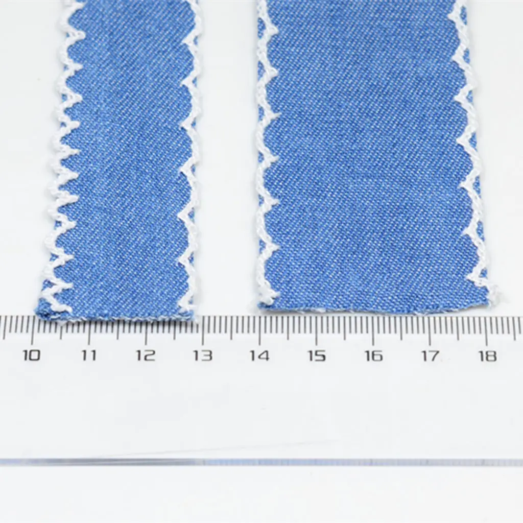 2 Yards Denim Ribbon Jean Ribbon Sewing Trim for DIY Hair Bow Decoration Crafts  