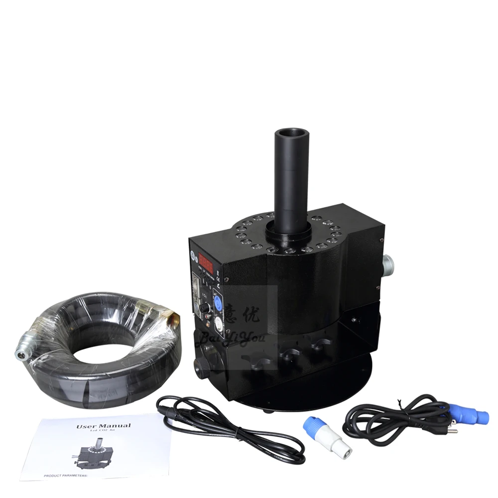 Угол Adjustable18pcs* 3 Вт RGB 3In1 светодиодный Co2 ткацкий станок DMX Управление светодиодный крио CO2 Jet Колонка машина Сценический Эффект диско ночного