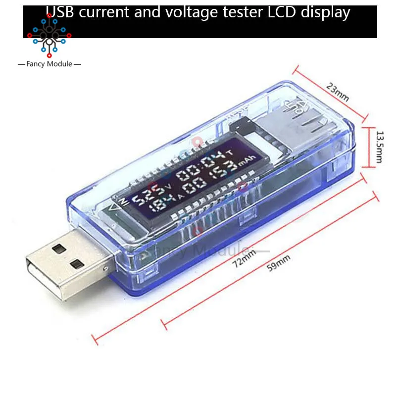 Diymore USB цифровой вольтметр Амперметр измеритель напряжения тока батарея Емкость энергии время Многофункциональный USB детектор питания Тестер - Цвет: Type 5