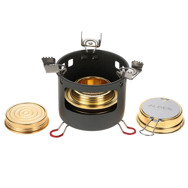 ALOCS Camping Stove Outdoor Spirit Alcohol Burner Camping Alcohol Stove