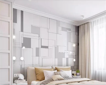 

beibehang Wallpaper room geometric lines lattice Nordic background wall 3d wallpaper home decoration wall papers home decor