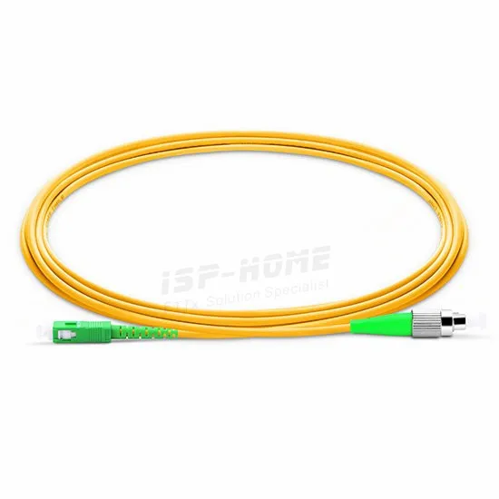 15m SC/APC FC/APC Simplex 2.0mm Single Mode Fiber Optic Patch Cord, SC