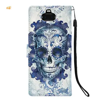 

30pcs Phone Case For Sony Xperia XZ3 XZ2 XZ1 3D Painted Leather Case For Sony Xperia XA3 XA2 XA1 L2 PU Wallet Stand Phone Cover